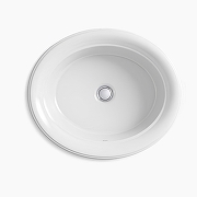 Раковина встраиваемая сверху Jacob Delafon (Kohler) Harken 53 21780T-0 цвет Белый-1