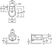 Биде Jacob Delafon Formilia Viragio E4792-00 подвесное цвет Белый с крышкой-3