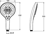 Ручной душ Jacob Delafon Metro E24717-2MB цвет Матовая латунь-5