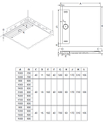 Душевой поддон из материала Flight Jacob Delafon Flight Neus 120x80 E66513-F-00 цвет Белый-2