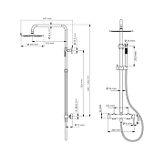 Душевая система WasserKRAFT Niers A30002BL цвет Черный матовый-2