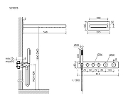 Душевая система Sancos Линн (Linn) SC9023BB с термостатом цвет Брашированная бронза-7