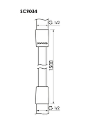 Душевой шланг Sancos SC9034BB цвет Брашированная бронза-1