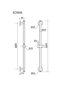 Душевая штанга Sancos SC9035BB цвет Брашированная бронза-1