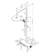 Душевая система AM.PM Above F079X300 цвет Хром-15