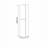 Шкаф пенал Terminus Aurora 40 AUR204029003 цвет Белый-1