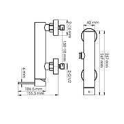 Смеситель для душа WasserKRAFT Niers 3002BG цвет Золото матовое-2
