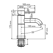 Смеситель для раковины WasserKRAFT Niers 3005BL цвет Черный матовый-1