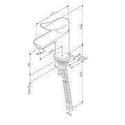 Смеситель для раковины AM.PM X-Joy F85A02155 цвет Титан-10