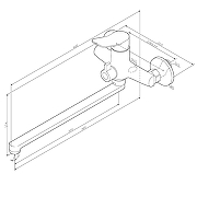 Смеситель для ванны AM.PM X-Joy F85A90255 цвет Титан-10
