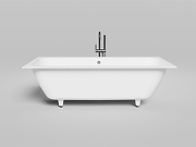 Ванна из искусственного камня Salini Орланда Аксис 180x80 103212G цвет Белый глянцевый-1