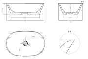 Раковина накладная Salini Мона 60 110811G цвет Белый глянцевый-3