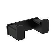 Двойной крючок AQUAme Tivoli AQM7302MB цвет Черный матовый