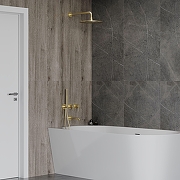 Душевая система AQUAme AQM8408BG цвет Шлифованное золото-1