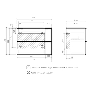 Тумба под раковину AQUAme S6 Solido 80 AQM900680TL подвесная цвет Орех-5