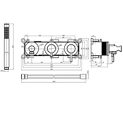 Смеситель для душа AQUAme Siena AQM8805CR цвет Хром-1