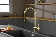 Смеситель для кухни AQUAme Cucina AQM9901BG цвет Шлифованное золото-9