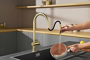 Смеситель для кухни AQUAme Cucina AQM9901BG цвет Шлифованное золото-14