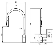 Смеситель для кухни AQUAme Cucina AQM9901BN цвет Никель шлифованный-22