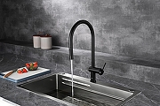 Смеситель для кухни AQUAme Cucina AQM9901MB цвет Черный матовый-10