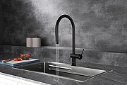 Смеситель для кухни AQUAme Cucina AQM9901MB цвет Черный матовый-11