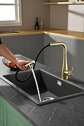 Смеситель для кухни AQUAme Cucina AQM9902BG цвет Шлифованное золото-5