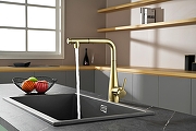 Смеситель для кухни AQUAme Cucina AQM9902BG цвет Шлифованное золото-14