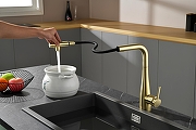 Смеситель для кухни AQUAme Cucina AQM9902BG цвет Шлифованное золото-17