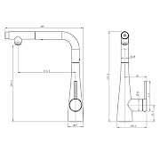 Смеситель для кухни AQUAme Cucina AQM9902BN цвет Никель шлифованный-22