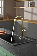 Смеситель для кухни AQUAme Cucina AQM9905BG цвет Шлифованное золото-2