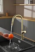 Смеситель для кухни AQUAme Cucina AQM9905BG цвет Шлифованное золото-6