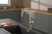 Смеситель для кухни AQUAme Cucina AQM9905BG цвет Шлифованное золото-9