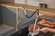 Смеситель для кухни AQUAme Cucina AQM9905BG цвет Шлифованное золото-10