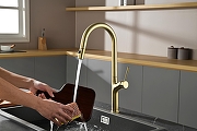 Смеситель для кухни AQUAme Cucina AQM9905BG цвет Шлифованное золото-17
