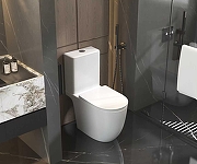 Унитаз-компакт AQUAme AQM1007PRO цвет Белый без бачка с сиденьем Микролифт