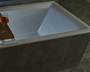 Акриловая ванна Riho Ресинг Кубик / Rethink Cubic Velvet 180х80 B106001105 цвет Белый матовый-2
