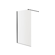 Душевая перегородка Knotlor 120 WI120CG0BL профиль Черный стекло прозрачное