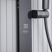 Душевая система Black&White Gravity GH-9005N-GM 9005NGM с термостатом цвет Оружейная сталь-11