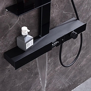 Душевая система Black&White Gravity GH-9005N-MB 9005NMB с термостатом цвет Черный матовый-6