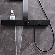 Душевая система Black&White Gravity GH-9005N-MB 9005NMB с термостатом цвет Черный матовый-8