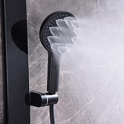 Душевая система Black&White Gravity GH-9005N-MB 9005NMB с термостатом цвет Черный матовый-14
