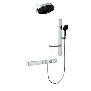 Душевая система Black&White Gravity GH-9025N-C 9025NC с термостатом цвет Хром
