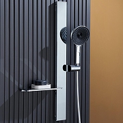 Душевая система Black&White Gravity GH-9025N-C 9025NC с термостатом цвет Хром-4