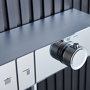 Душевая система Black&White Gravity GH-9025N-C 9025NC с термостатом цвет Хром-9