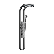 Душевая панель Black&White Gravity W075GM 075GM цвет Оружейная сталь