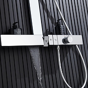 Душевая система Black&White Gravity GH-9005N-C 9005NC с термостатом цвет Хром-5