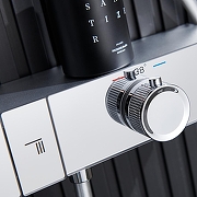 Душевая система Black&White Gravity GH-9005N-C 9005NC с термостатом цвет Хром-6