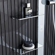 Душевая система Black&White Gravity GH-9005N-C 9005NC с термостатом цвет Хром-7