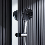 Душевая система Black&White Gravity GH-9005N-C 9005NC с термостатом цвет Хром-10