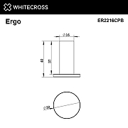 Крючок Whitecross Ergo copper brushed ER2216CPB цвет Медь брашированная-1
